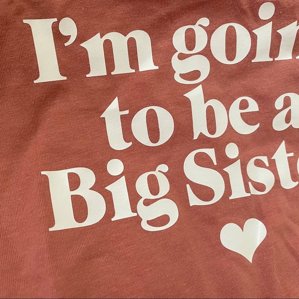 Baby Announcement Big Sister T Shirt - Picture 4 of 5